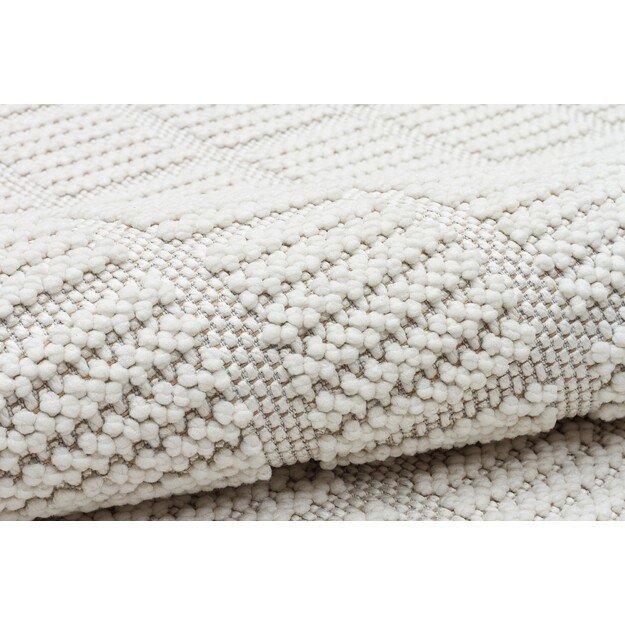 Yeni Bukle Kare - Cream 3