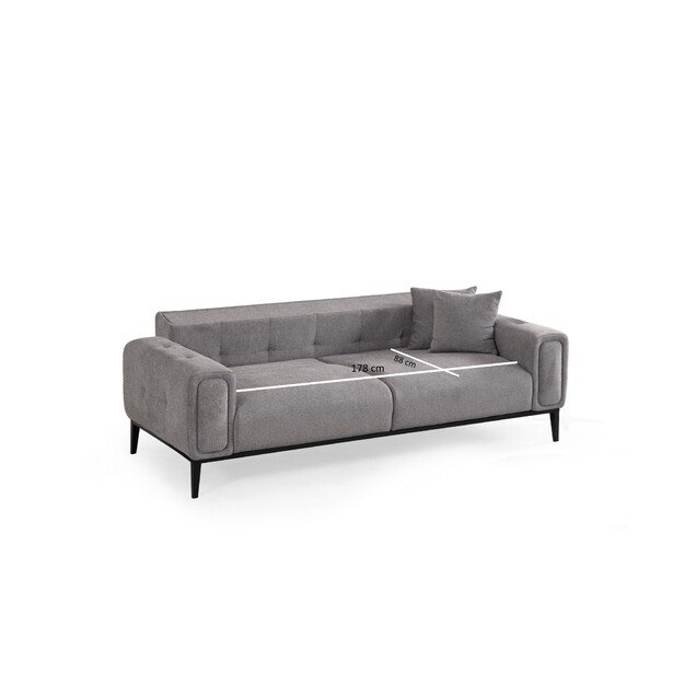 Athena 3 Seater - Light Grey 10