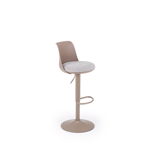 H127 bar stool, cappuccino / grey