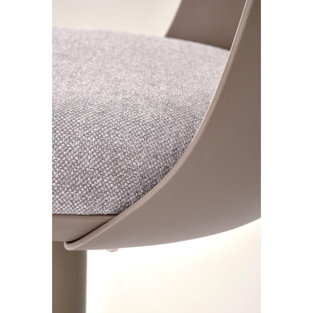 H127 bar stool, cappuccino / grey