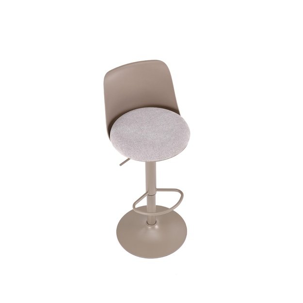 H127 bar stool, cappuccino / grey