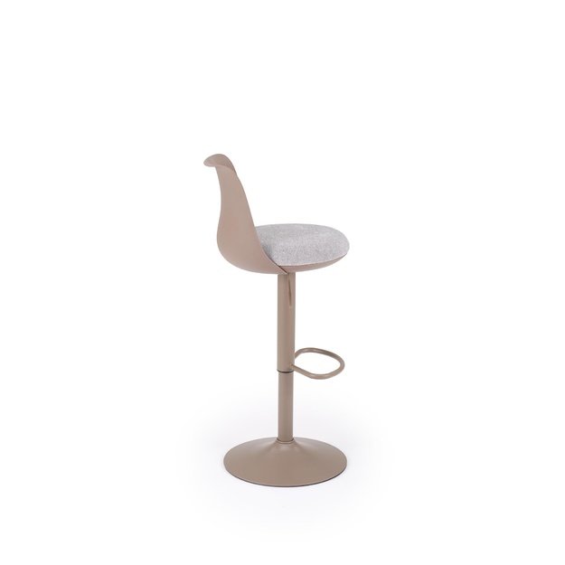 H127 bar stool, cappuccino / grey