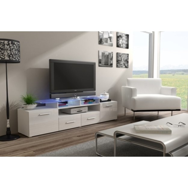front TV stand EVORA RTV white