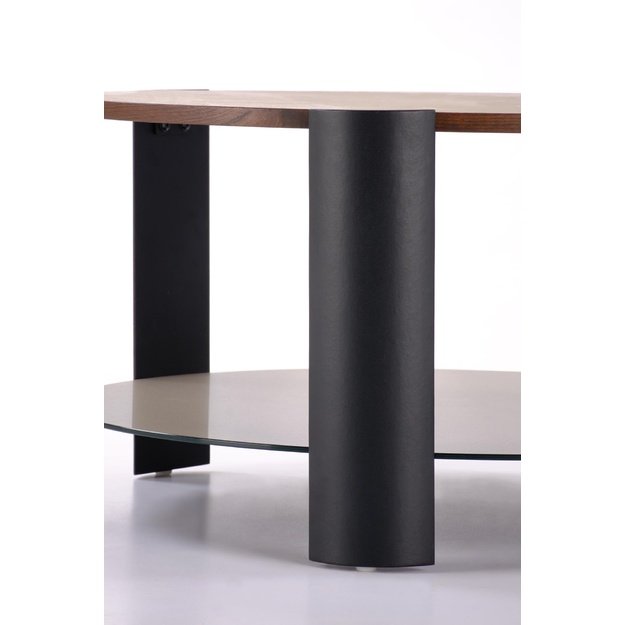 LIRA  c.table walnut / black