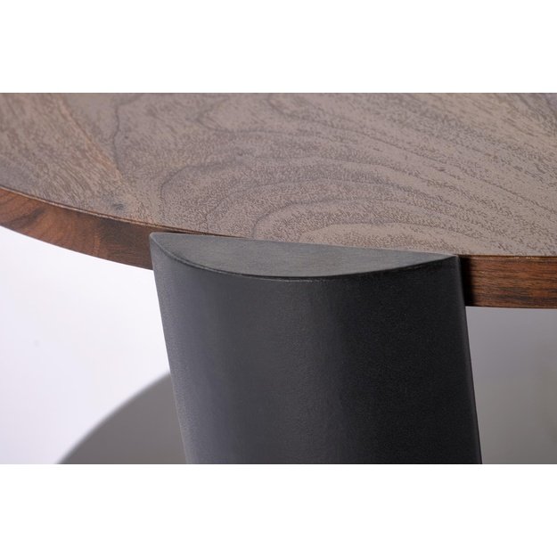LIRA  c.table walnut / black