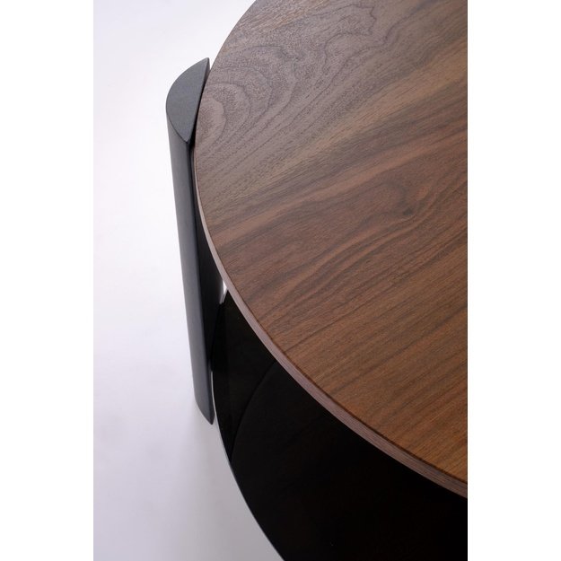 LIRA  c.table walnut / black