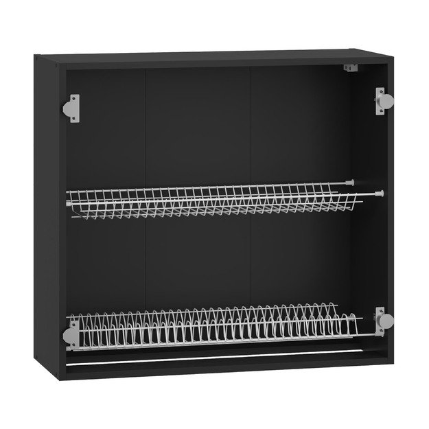 VENTO G-80/82 carcass, upper cabinet with drainer black