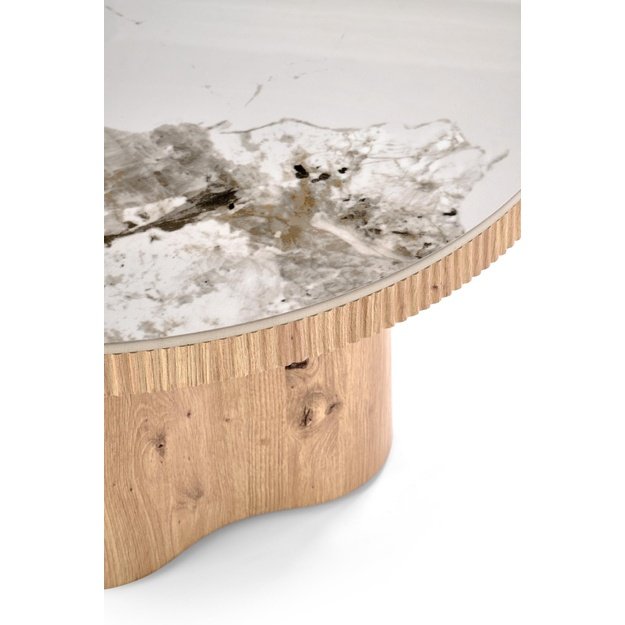 MAGNUM c.table white marble / natural