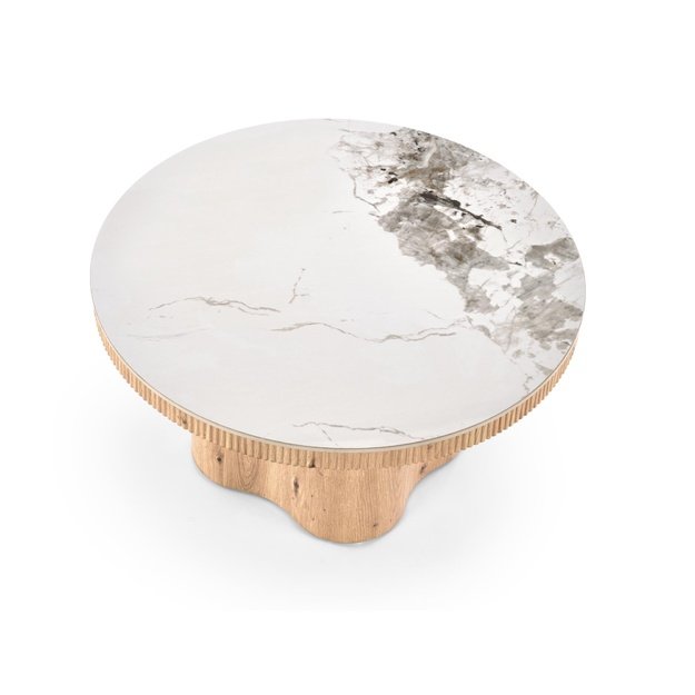 MAGNUM c.table white marble / natural