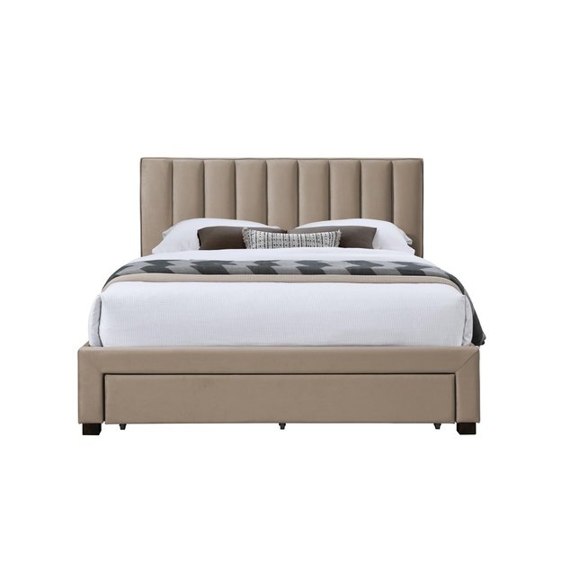 GRACE 140 bed with drawers, color: beige