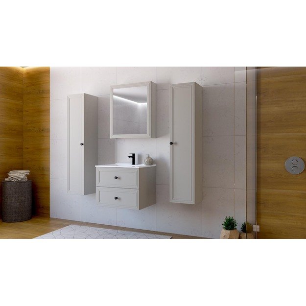 sink cabinet, TORETO SU-60, cashmere matt 5
