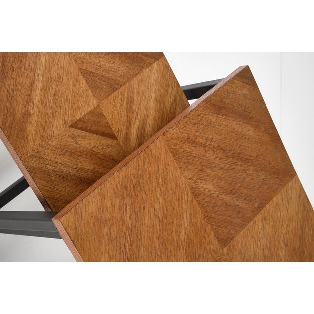 ELZA set of 2 coffee tables, walnut/black 22