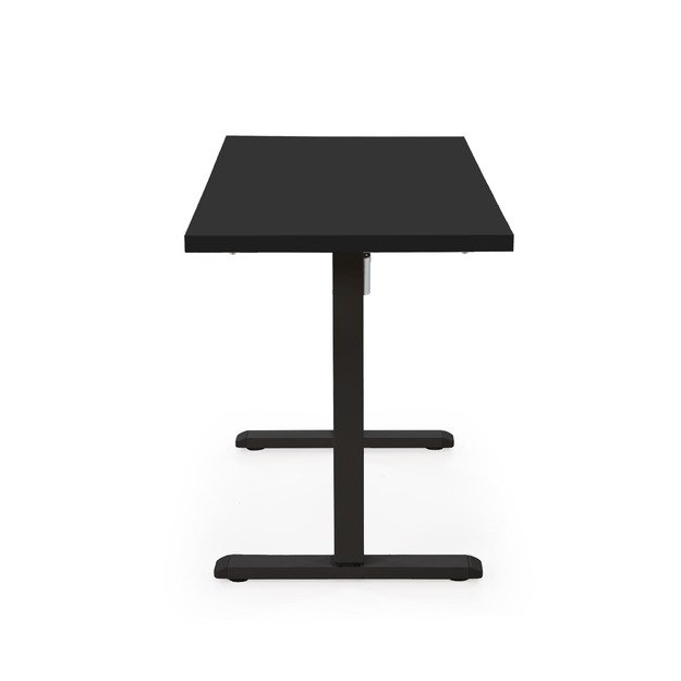 B/54 desk with adjustable height, top - black, frame - black 1