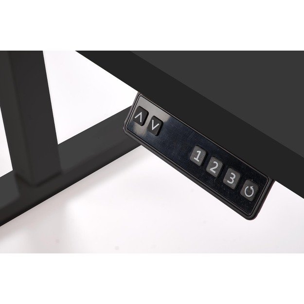 B/54 desk with adjustable height, top - black, frame - black 3
