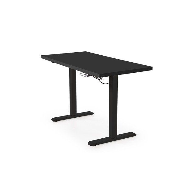 B/54 desk with adjustable height, top - black, frame - black 2