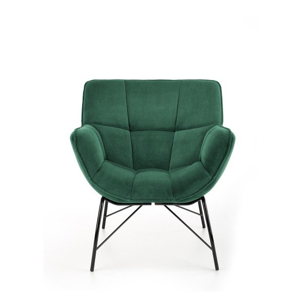 BELTON leisure chair color: dark green 5