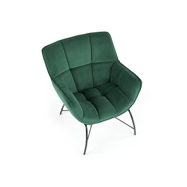 BELTON leisure chair color: dark green 13