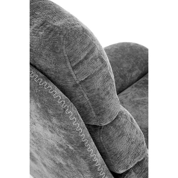 DARIO leisure chair, with stool grey 10