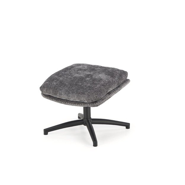 DARIO leisure chair, with stool grey 4