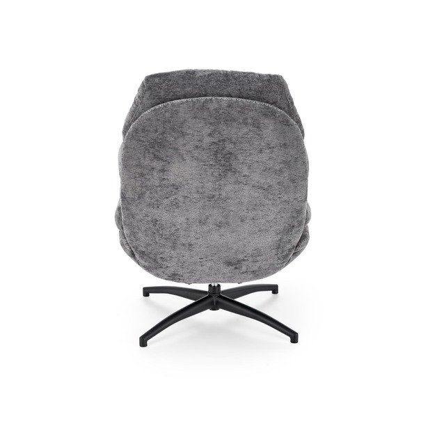 DARIO leisure chair, with stool grey 1