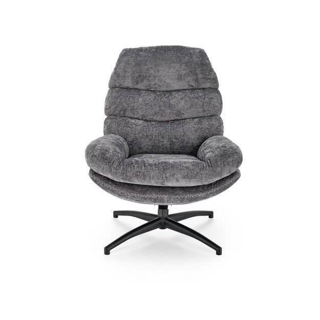 DARIO leisure chair, with stool grey 16