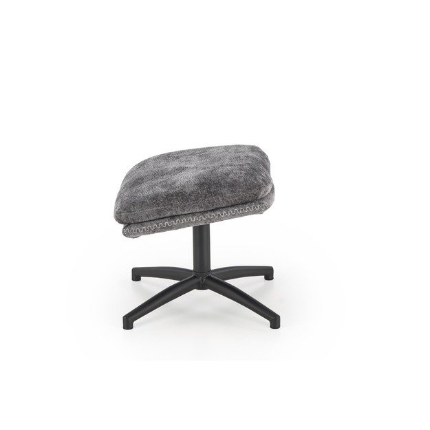 DARIO leisure chair, with stool grey 2