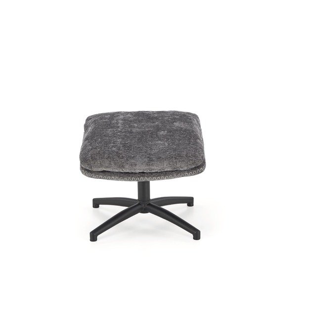DARIO leisure chair, with stool grey 3