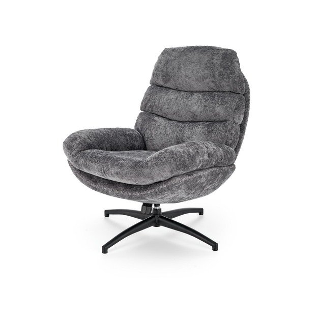 DARIO leisure chair, with stool grey 32