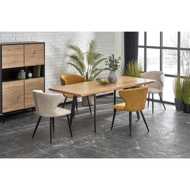 DICKSON 2 extension table 150-210, natural / black 11