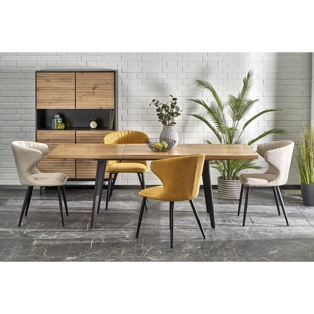DICKSON 2 extension table 150-210, natural / black 15