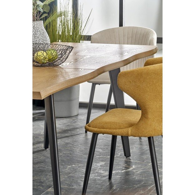 DICKSON 2 extension table 150-210, natural / black 12