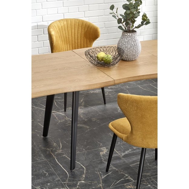 DICKSON 2 extension table 150-210, natural / black