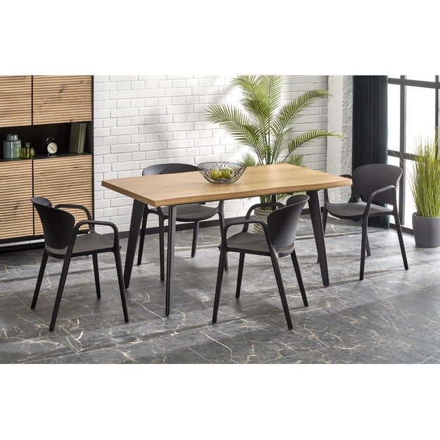 DICKSON 2 extension table 150-210, natural / black 9