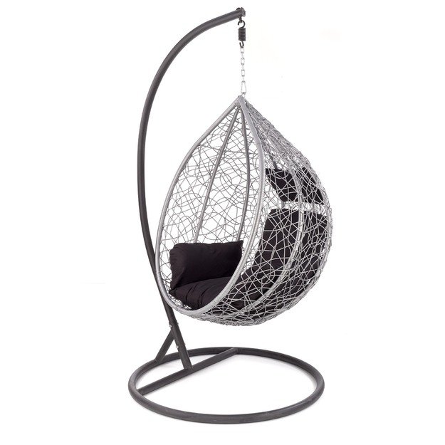 EGGY garden chair black / grey 11