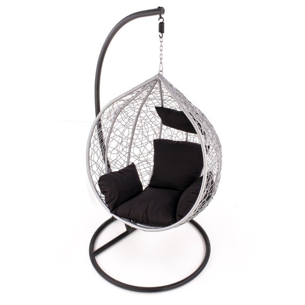 EGGY garden chair black / grey 18