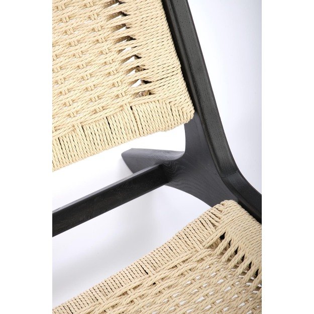 FODEN leisure chair, black / natural 23