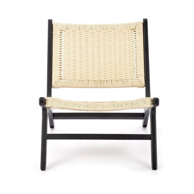 FODEN leisure chair, black / natural 12