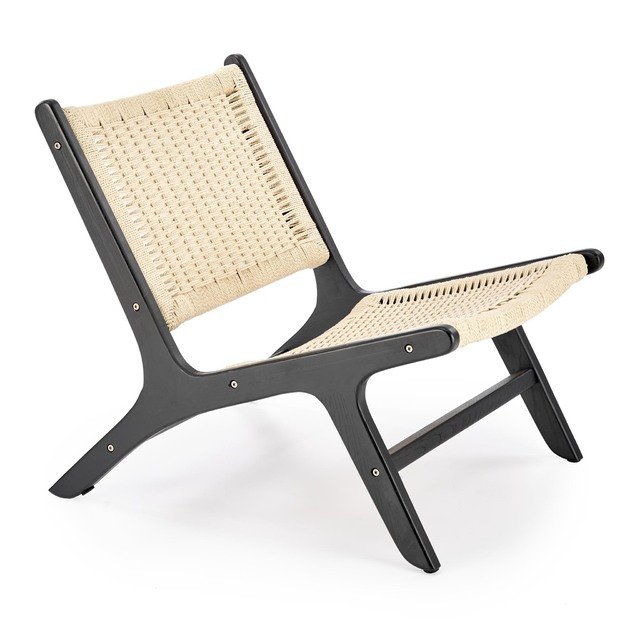FODEN leisure chair, black / natural 6