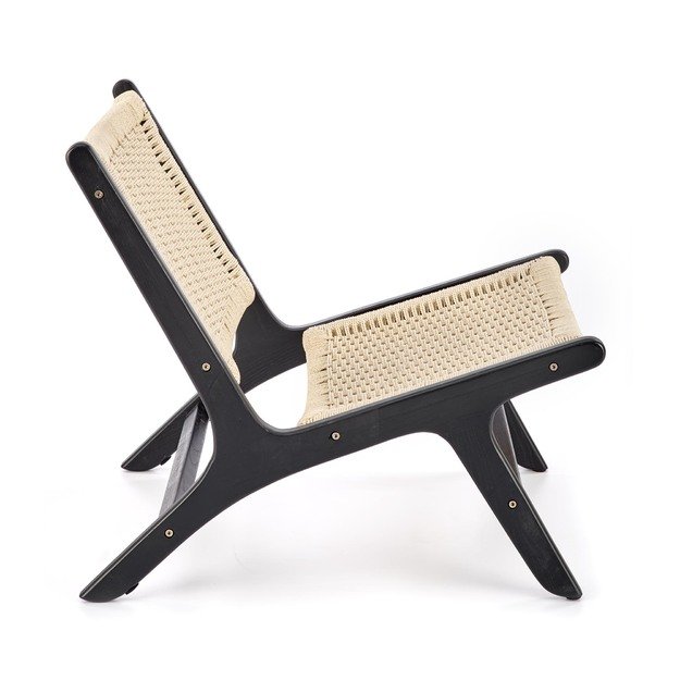 FODEN leisure chair, black / natural 5