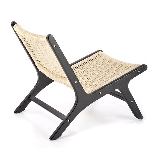 FODEN leisure chair, black / natural 7
