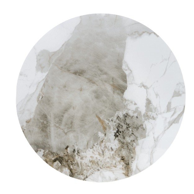 GENESIS_S coffee table, white marble / walnut / gold 1
