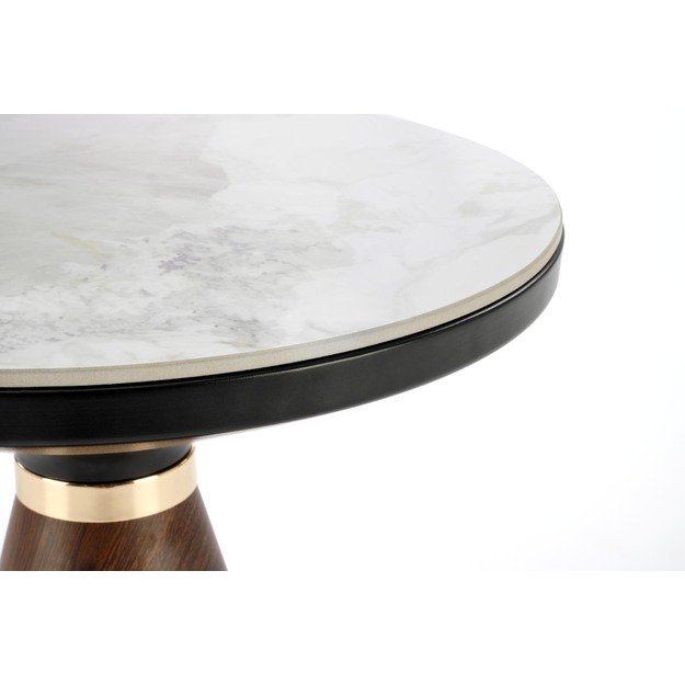 GENESIS_S coffee table, white marble / walnut / gold 8