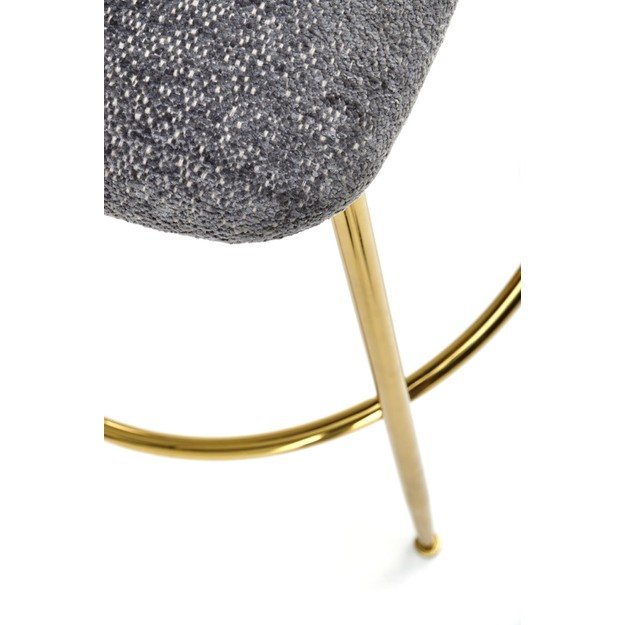 H116 bar stool, grey / gold 7