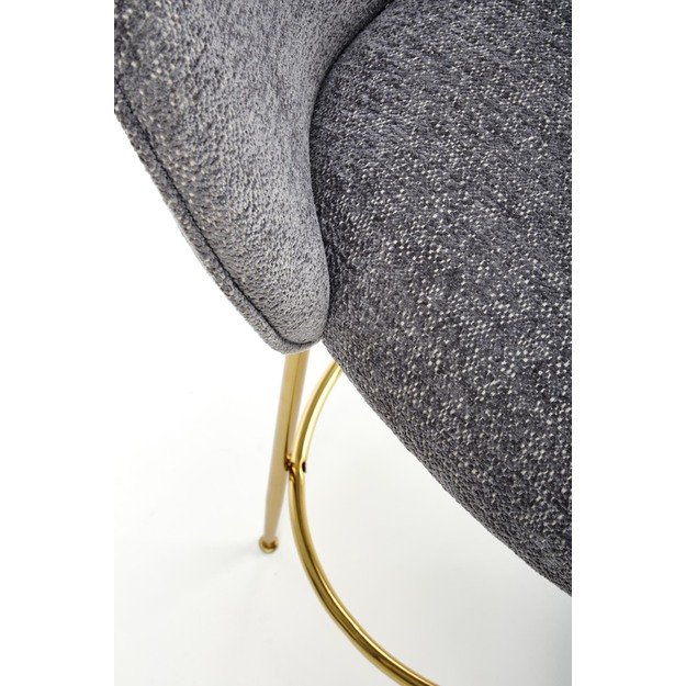 H116 bar stool, grey / gold 13