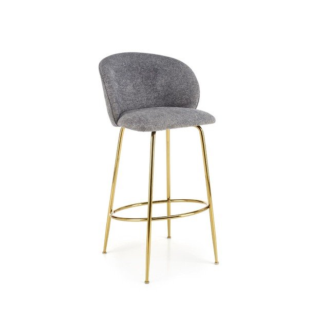 H116 bar stool, grey / gold 11