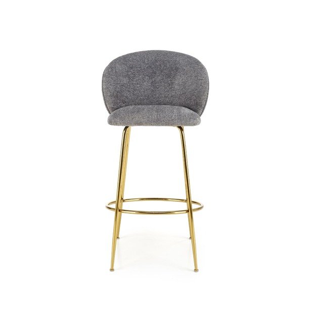 H116 bar stool, grey / gold 24
