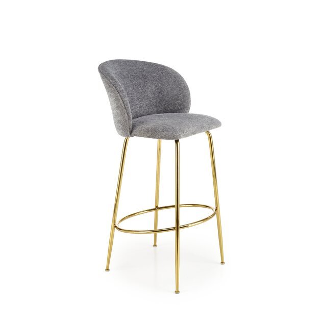 H116 bar stool, grey / gold 14