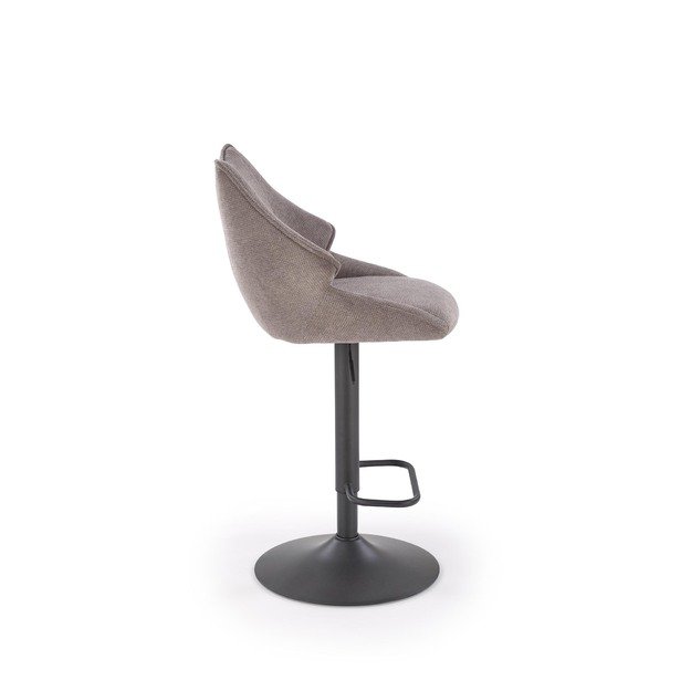 H122 bar stool, black / grey 2