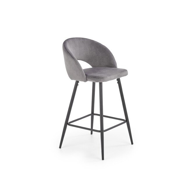 H96 bar stool, color: grey