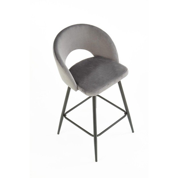 H96 bar stool, color: grey 18
